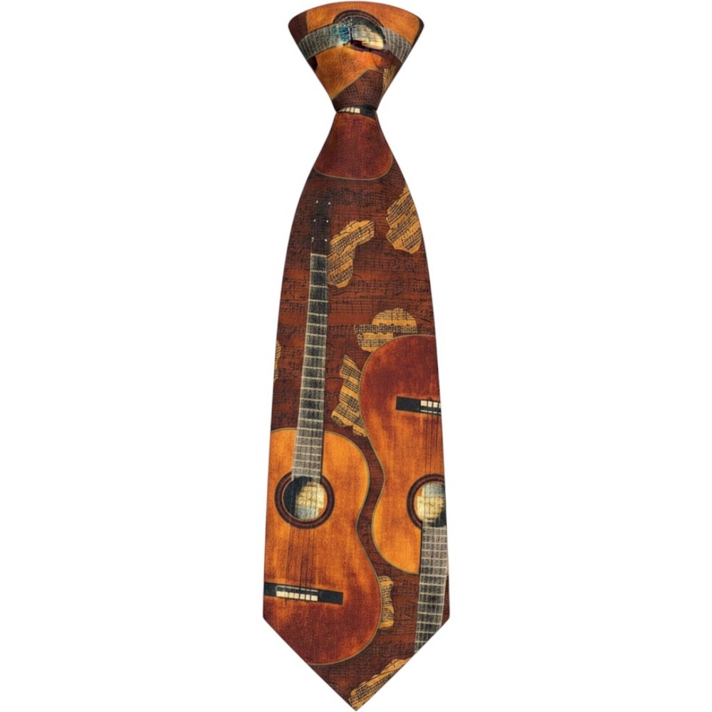 Vintage Larson Acoustic Guitar Sheet Music Tie One Size Brown Orange